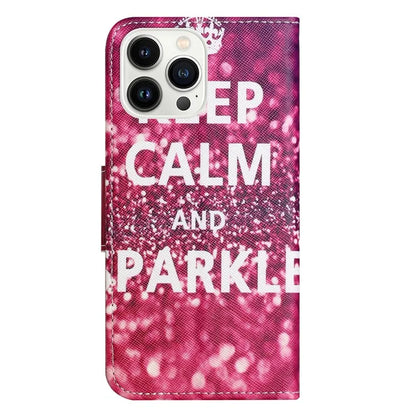 For iPhone 16 Pro Max Case Cross Texture Phone Leather Cover Pattern Printing