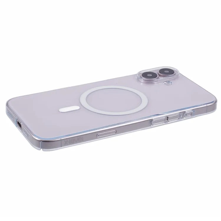 X-LEVEL For iPhone 16 Plus Magnetic Case Slim Shockproof Hard PC Clear Phone Cover