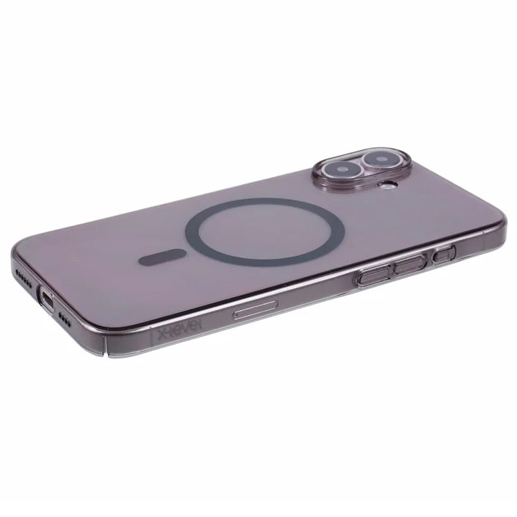 X-LEVEL For iPhone 16 Plus Magnetic Case Slim Shockproof Hard PC Clear Phone Cover