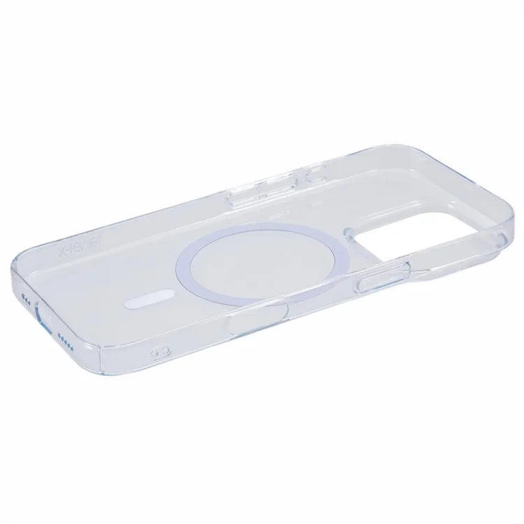 X-LEVEL For iPhone 16 Pro Magnetic Case Transparent Back Slim Hard PC Phone Cover