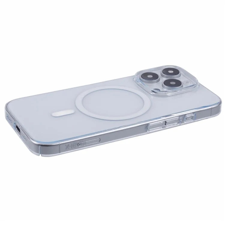 X-LEVEL For iPhone 16 Pro Magnetic Case Transparent Back Slim Hard PC Phone Cover