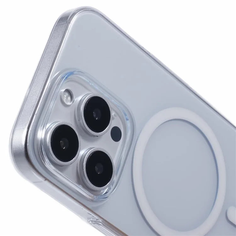 X-LEVEL For iPhone 16 Pro Magnetic Case Transparent Back Slim Hard PC Phone Cover