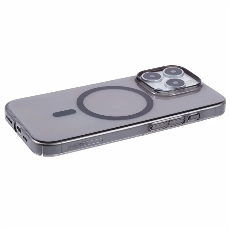 X-LEVEL For iPhone 16 Pro Magnetic Case Transparent Back Slim Hard PC Phone Cover