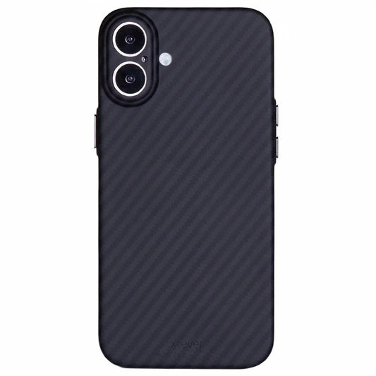 X-LEVEL For iPhone 16 Plus Case Carbon Fiber Texture Hard PC Phone Cover Anti-Shock
