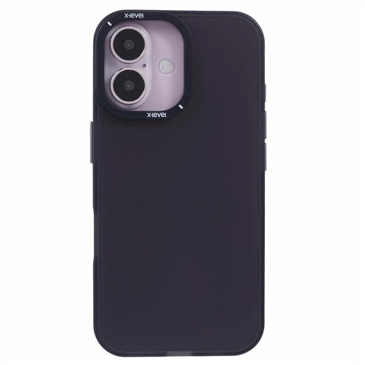 X-LEVEL For iPhone 16 Case Matte Finish PC + TPU Phone Cover