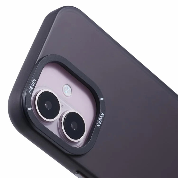 X-LEVEL For iPhone 16 Case Matte Finish PC + TPU Phone Cover