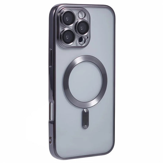 X-LEVEL For iPhone 16 Pro Max Case Compatible with MagSafe Magnetic Clear TPU Phone Cover with Lens Film
