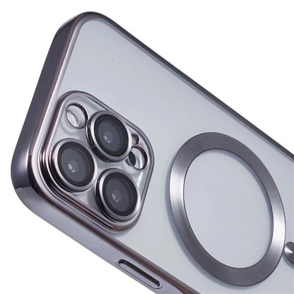 X-LEVEL For iPhone 16 Pro Max Case Compatible with MagSafe Magnetic Clear TPU Phone Cover with Lens Film