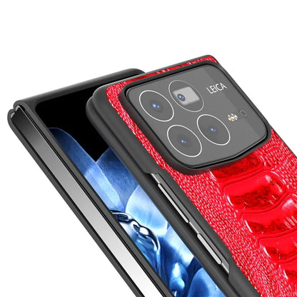 ABEEL For Xiaomi Mix Fold 4 5G Case Genuine Cow Leather+PC Crocodile Texture Phone Cover