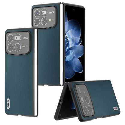 ABEEL For Xiaomi Mix Fold 4 5G Case Genuine Cow Leather+PC Anti-Drop Phone Cover