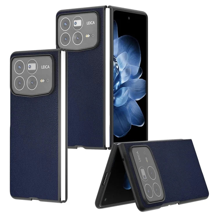 For Xiaomi Mix Fold 4 5G Case PU Leather Coated PC Folding Phone Cover