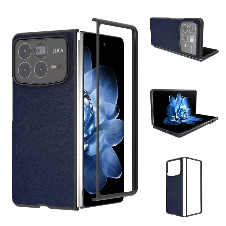 For Xiaomi Mix Fold 4 5G Case PU Leather Coated PC Folding Phone Cover