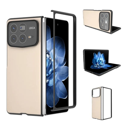 For Xiaomi Mix Fold 4 5G Case PU Leather Coated PC Folding Phone Cover