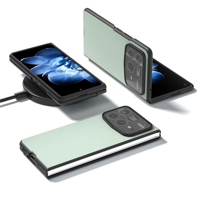For Xiaomi Mix Fold 4 5G Case PU Leather Coated PC Folding Phone Cover