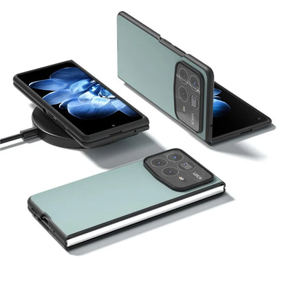 For Xiaomi Mix Fold 4 5G Case PU Leather Coated PC Folding Phone Cover