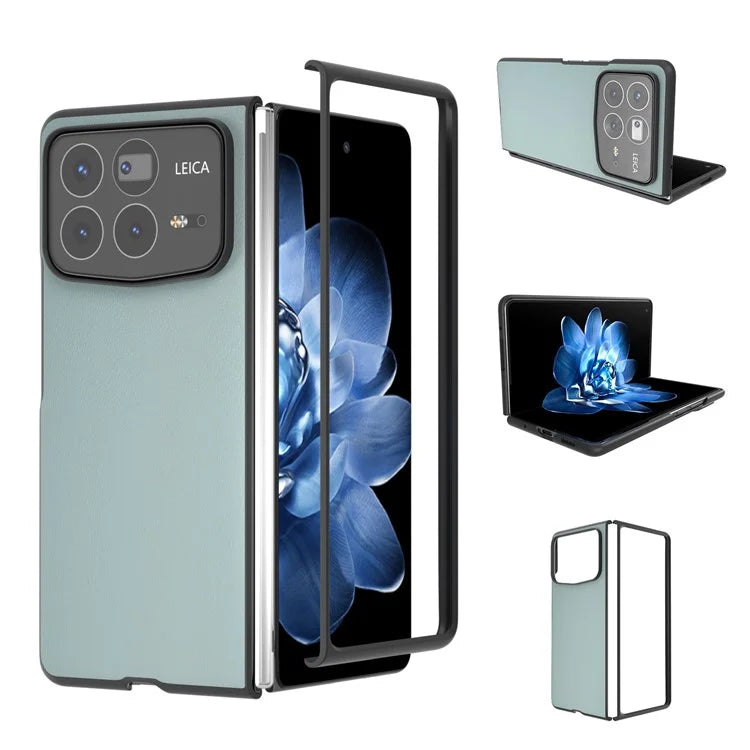 For Xiaomi Mix Fold 4 5G Case PU Leather Coated PC Folding Phone Cover