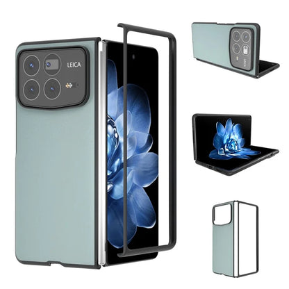 For Xiaomi Mix Fold 4 5G Case PU Leather Coated PC Folding Phone Cover
