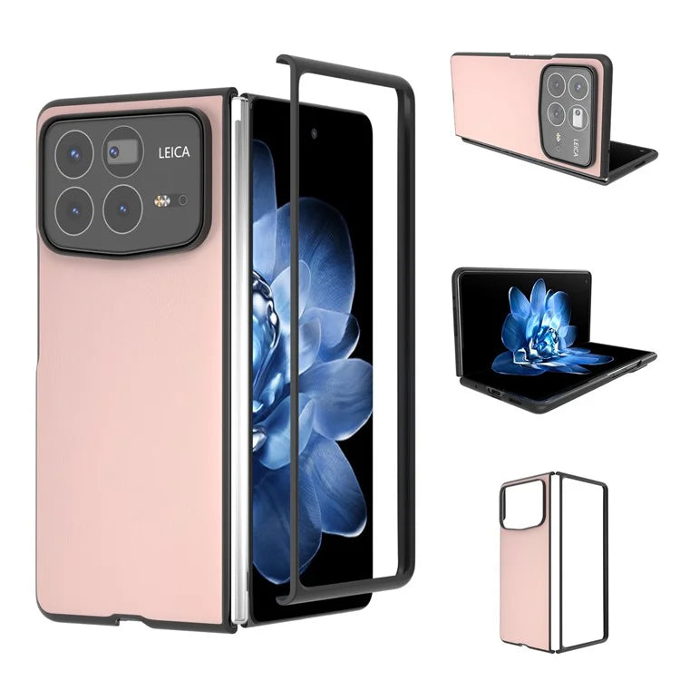 For Xiaomi Mix Fold 4 5G Case PU Leather Coated PC Folding Phone Cover