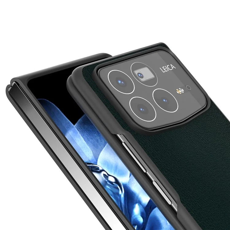 For Xiaomi Mix Fold 4 5G Case PU Leather Coated PC Folding Phone Cover