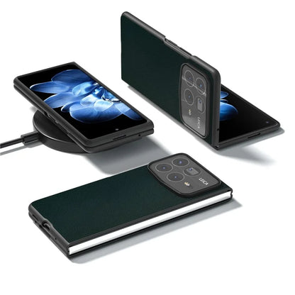 For Xiaomi Mix Fold 4 5G Case PU Leather Coated PC Folding Phone Cover