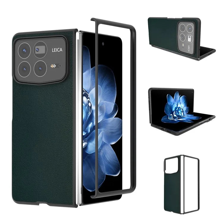 For Xiaomi Mix Fold 4 5G Case PU Leather Coated PC Folding Phone Cover