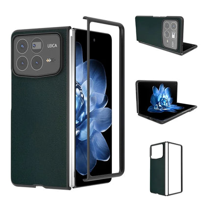 For Xiaomi Mix Fold 4 5G Case PU Leather Coated PC Folding Phone Cover