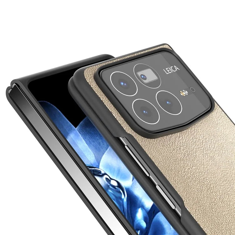 For Xiaomi Mix Fold 4 5G Case PU Leather Coated PC Folding Phone Cover