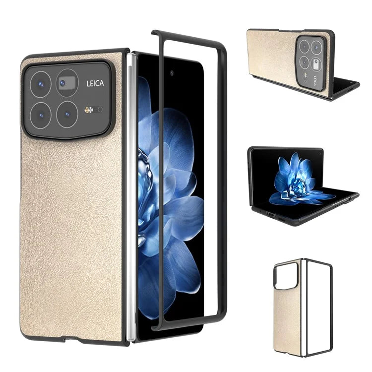For Xiaomi Mix Fold 4 5G Case PU Leather Coated PC Folding Phone Cover