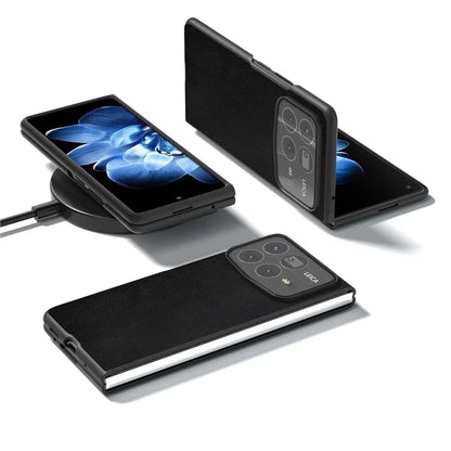 For Xiaomi Mix Fold 4 5G Case PU Leather Coated PC Folding Phone Cover