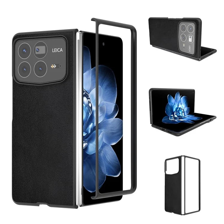 For Xiaomi Mix Fold 4 5G Case PU Leather Coated PC Folding Phone Cover