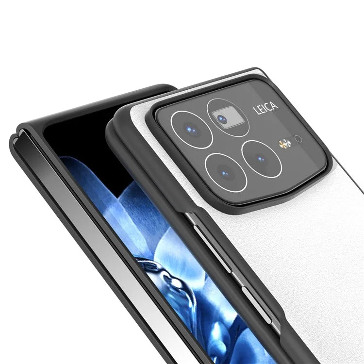 For Xiaomi Mix Fold 4 5G Case PU Leather Coated PC Folding Phone Cover