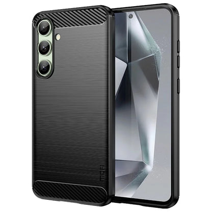 MOFI JK TPU Series-1 For Samsung Galaxy S24 FE TPU Case Carbon Fiber Texture Phone Cover