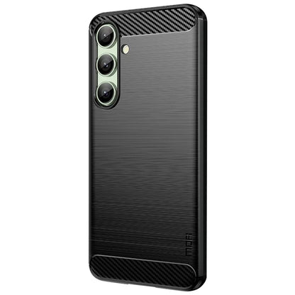 MOFI JK TPU Series-1 For Samsung Galaxy S24 FE TPU Case Carbon Fiber Texture Phone Cover