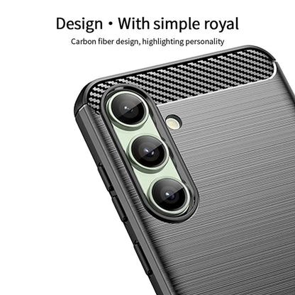 MOFI JK TPU Series-1 For Samsung Galaxy S24 FE TPU Case Carbon Fiber Texture Phone Cover