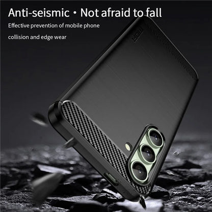 MOFI JK TPU Series-1 For Samsung Galaxy S24 FE TPU Case Carbon Fiber Texture Phone Cover