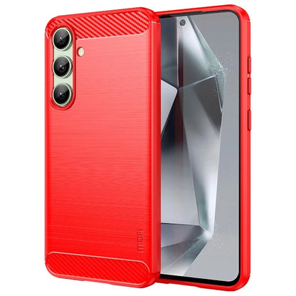 MOFI JK TPU Series-1 For Samsung Galaxy S24 FE TPU Case Carbon Fiber Texture Phone Cover