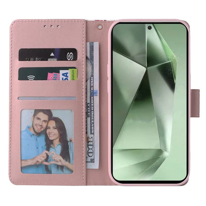 For Samsung Galaxy S24 FE Case Lacquered Marble Pattern Leather Phone Cover