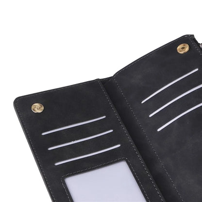 For Samsung Galaxy S24 FE Case Zipper Wallet PU Leather Flip Phone Cover
