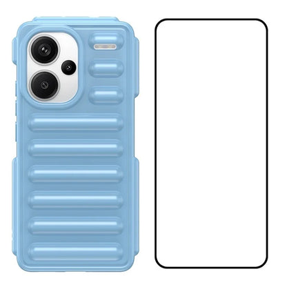 WANLONFENG LK Series for Xiaomi Redmi Note 13 Pro+ 5G Case with Screen Film TPU Phone Cover 3D Capsule Back