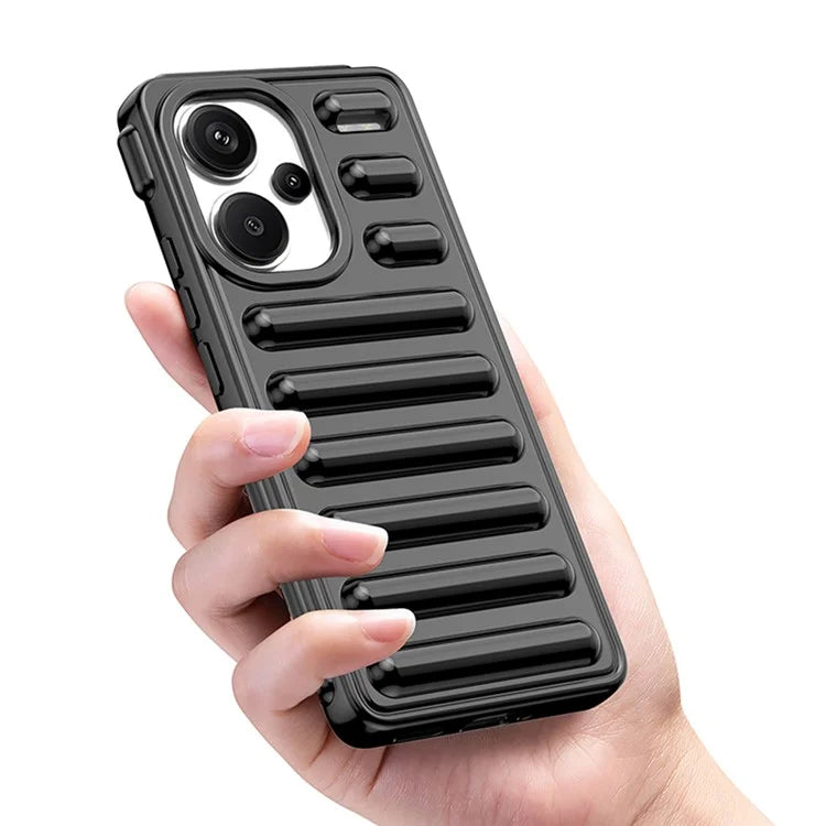 WANLONFENG LK Series for Xiaomi Redmi Note 13 Pro+ 5G Case with Screen Film TPU Phone Cover 3D Capsule Back