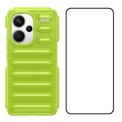 WANLONFENG LK Series for Xiaomi Redmi Note 13 Pro+ 5G Case with Screen Film TPU Phone Cover 3D Capsule Back