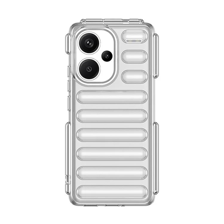 WANLONFENG LK Series for Xiaomi Redmi Note 13 Pro+ 5G Case with Screen Film TPU Phone Cover 3D Capsule Back