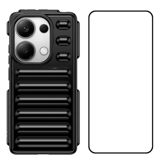 WANLONFENG LK Series for Xiaomi Redmi Note 13 Pro 4G / Poco M6 Pro 4G Case Capsule Design TPU Phone Cover with Screen Film