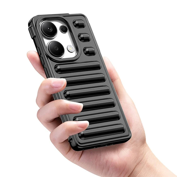 WANLONFENG LK Series for Xiaomi Redmi Note 13 Pro 4G / Poco M6 Pro 4G Case Capsule Design TPU Phone Cover with Screen Film