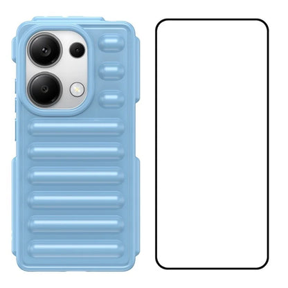 WANLONFENG LK Series for Xiaomi Redmi Note 13 Pro 4G / Poco M6 Pro 4G Case Capsule Design TPU Phone Cover with Screen Film