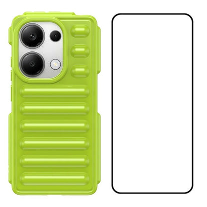 WANLONFENG LK Series for Xiaomi Redmi Note 13 Pro 4G / Poco M6 Pro 4G Case Capsule Design TPU Phone Cover with Screen Film