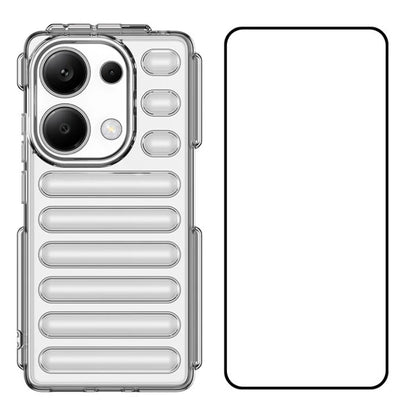 WANLONFENG LK Series for Xiaomi Redmi Note 13 Pro 4G / Poco M6 Pro 4G Case Capsule Design TPU Phone Cover with Screen Film