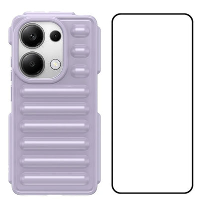 WANLONFENG LK Series for Xiaomi Redmi Note 13 Pro 4G / Poco M6 Pro 4G Case Capsule Design TPU Phone Cover with Screen Film