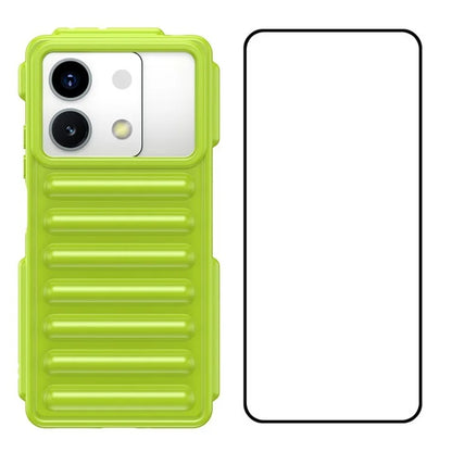 WANLONFENG LK Series for Xiaomi Redmi Note 13 5G Case Anti-Slip TPU Phone Cover with Screen Film