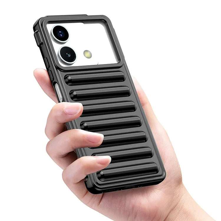 WANLONFENG LK Series for Xiaomi Redmi Note 13 5G Case Anti-Slip TPU Phone Cover with Screen Film